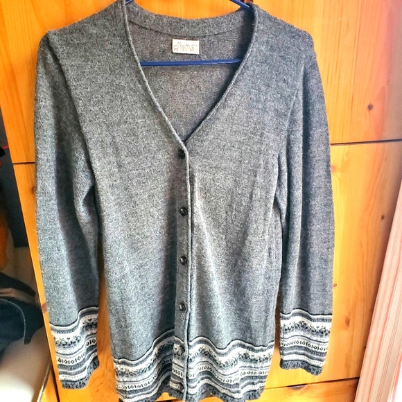 Frisenvang 100% Alpaca Grey Long Cardigan size Small - Picture 1 of 8